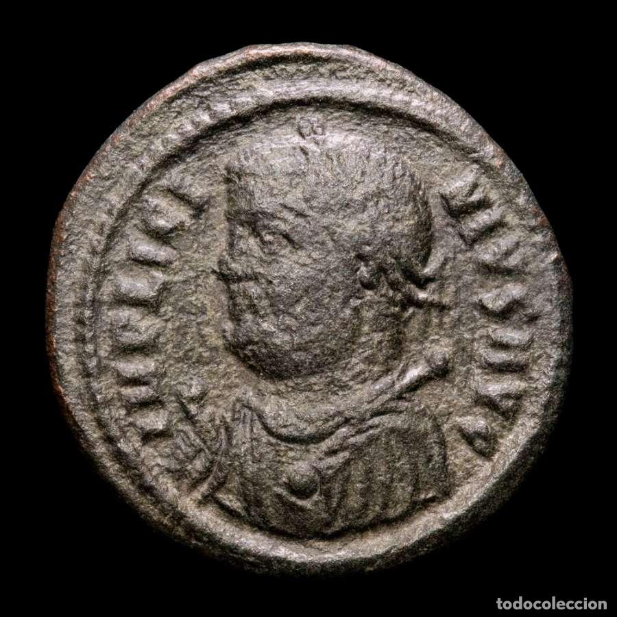Monedas Imperio romano: Licinio I 308-324 - Follis Cizico IOVI CONSERVATORI AVGG - &Delta; / SMK