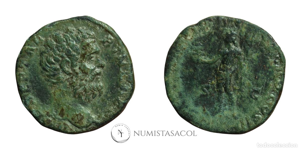 Monedas Imperio romano: NT/ SESTERCIO CLODIO ALBINO REV. SAECULO (A1590) - Foto 3