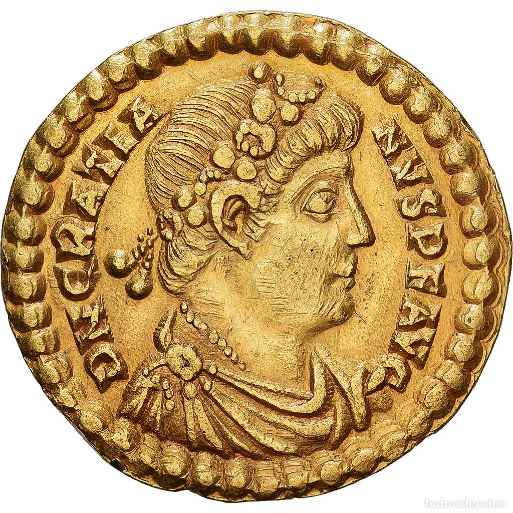 Monedas Imperio romano: [#1546374] Roman Empire, Gratian, Solidus, 462-466, Trier, Rare, Oro, EBC, RIC:39c
