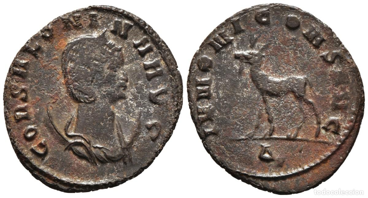 Monedas Imperio romano: *** ESCASO ANTONINIANO DE SALONINA. 267-268 D.C. ROMA. CIERVA A LA IZQUIERDA. RIC V 16 ***