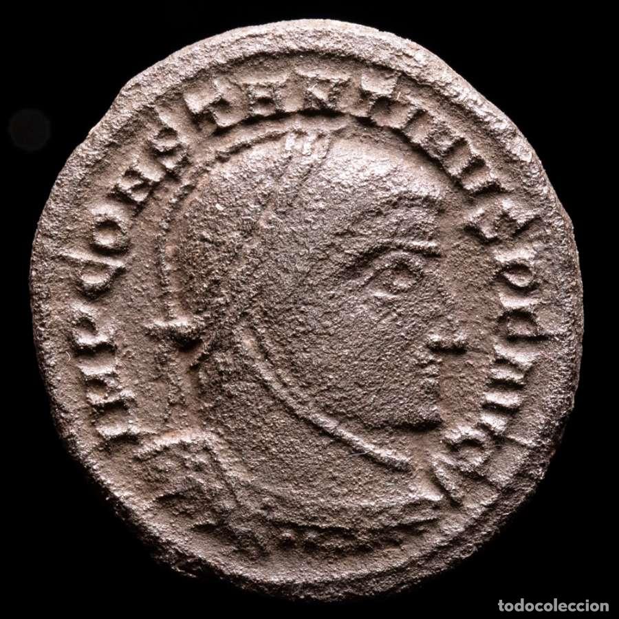 Monedas Imperio romano: Constantino I - &AElig; Follis VICTORIAE LAETAE / ЄSIS Siscia. (3208)