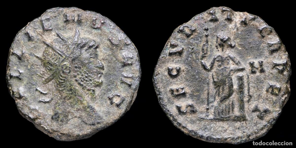 Monedas Imperio romano: Gallienus Antoninianus - SECVRIT PERPET - 20 mm / 3,55 gr.