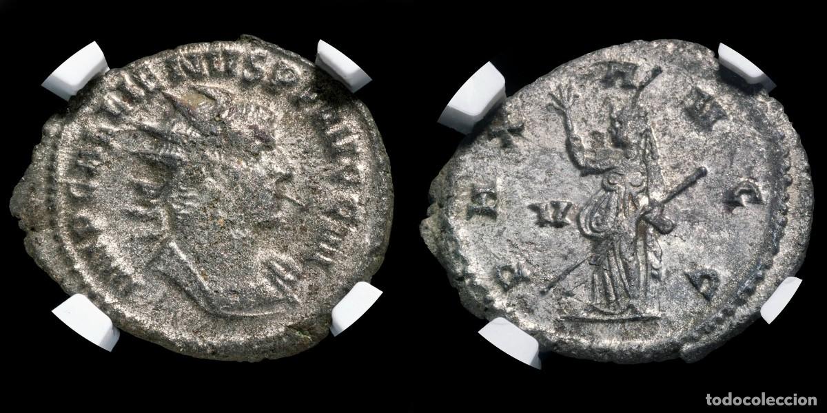 Monedas Imperio romano: Gallienus Antoninianus - PAX AVGG (Encapsulated) - 3,90 gr.