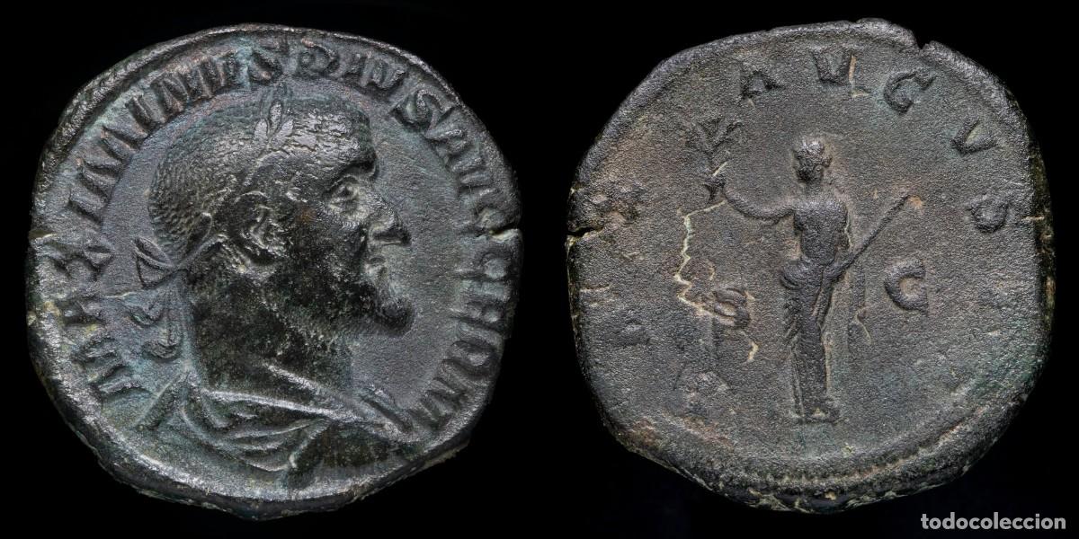 Monedas Imperio romano: Maximinus I Thrax Sestertius - PAX AVGVSTI SC - 30 mm / 19,07 gr.