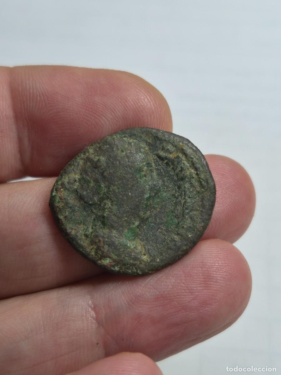 Moedas Imp&eacute;rio Romano: NT/ AS/DUPONDIO FAUSTINA MADRE POR LIMPIAR 10,31 grs (A1607)
