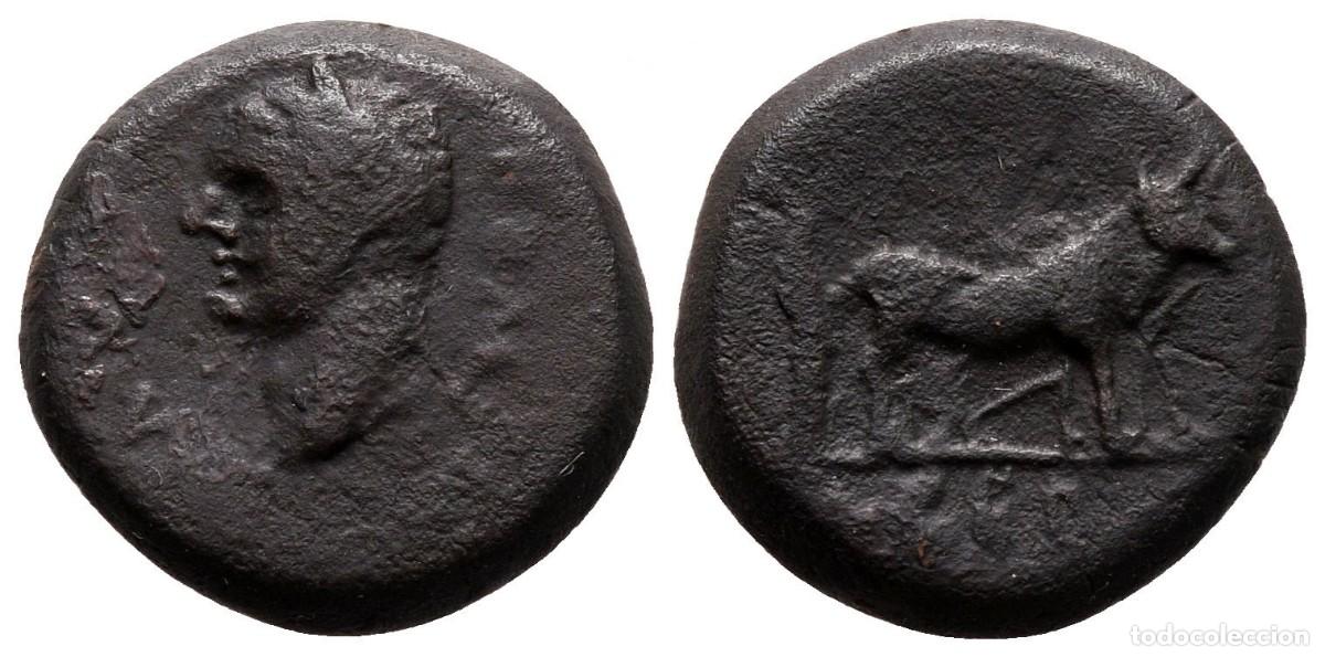 Moedas Imp&eacute;rio Romano: SC-Roma-Domiciano. Bronce provincial. Mysia 81-96 d.C. Cobre 3,98 g