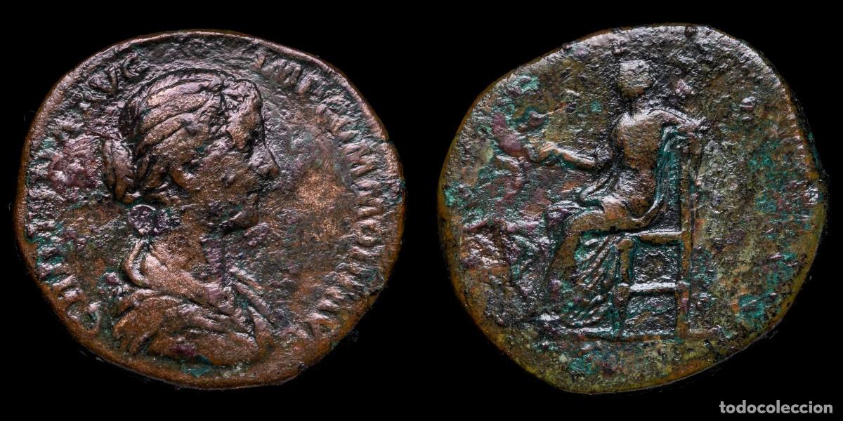 Monedas Imperio romano: Crispina Sestertius - SALVS - 30 mm / 20,07 gr.