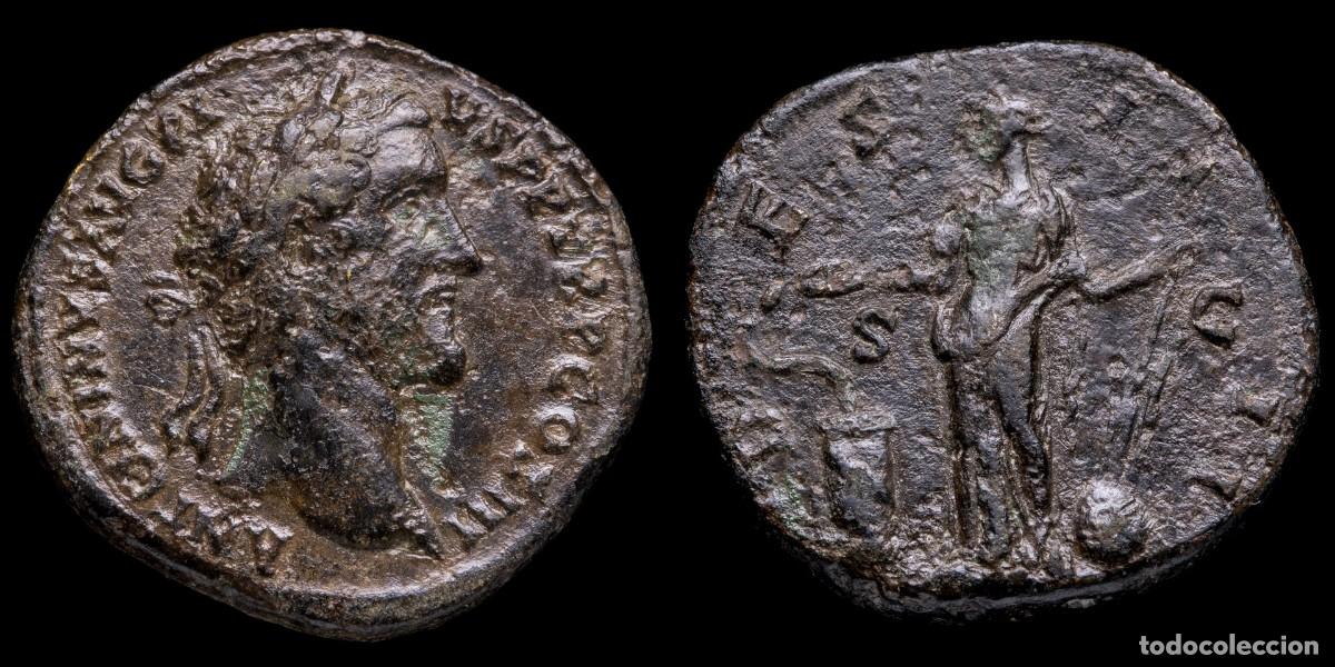 Monedas Imperio romano: Antoninus Pius Sestertius - DES IIII SC - 32 mm / 27,32 gr.
