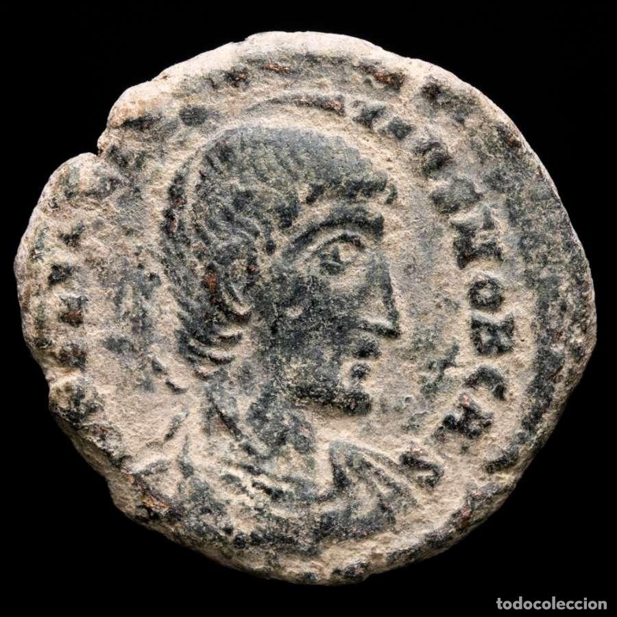 Monedas Imperio romano: Constancio Galo (351-354 dC) Maiorina Roma FEL TEMP REPARATIO S R✩S