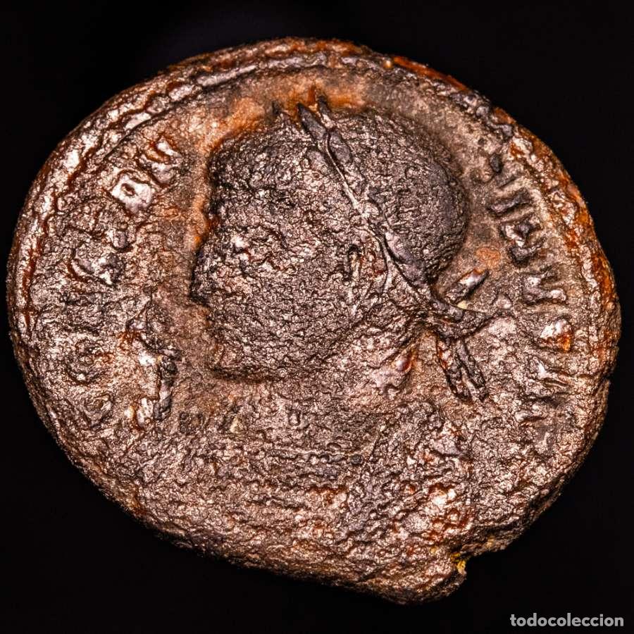 Monedas Imperio romano: Constantino I (337-340 d.C), follis, Trier. BEATA TRANQUILLITAS