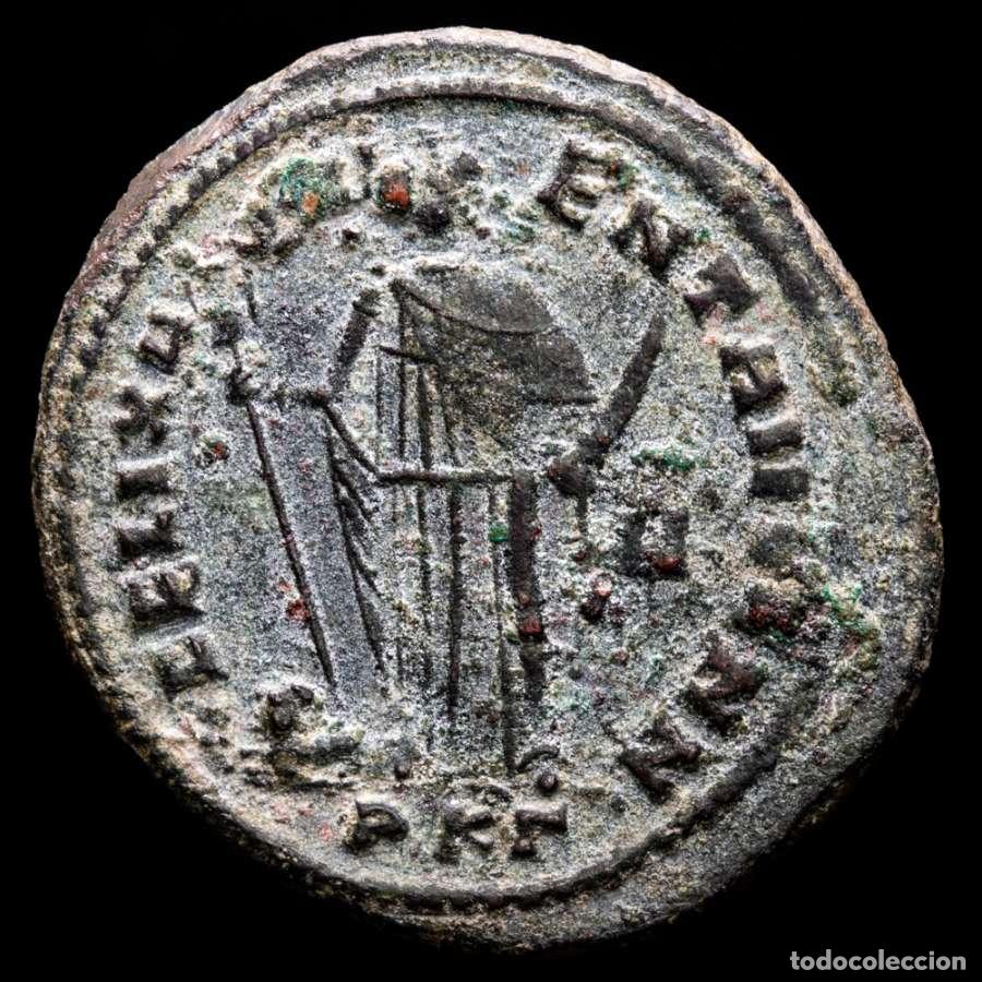 Monedas Imperio romano: Constancio I C&eacute;sar 298 dc Cartago FELIX ADVENT AVGG NN H / PK&Gamma;.