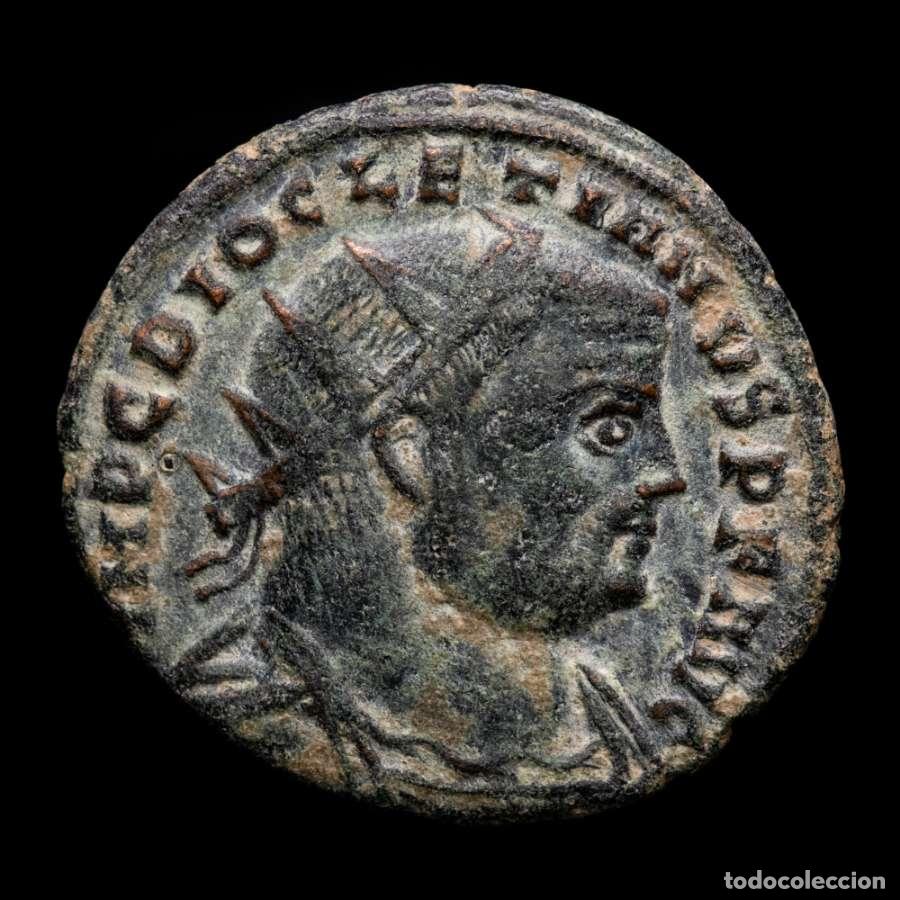 Monedas Imperio romano: Diocleciano. Fracci&oacute;n radiada. Alejandr&iacute;a CONCORDIA MILITVM - &Delta; ALE