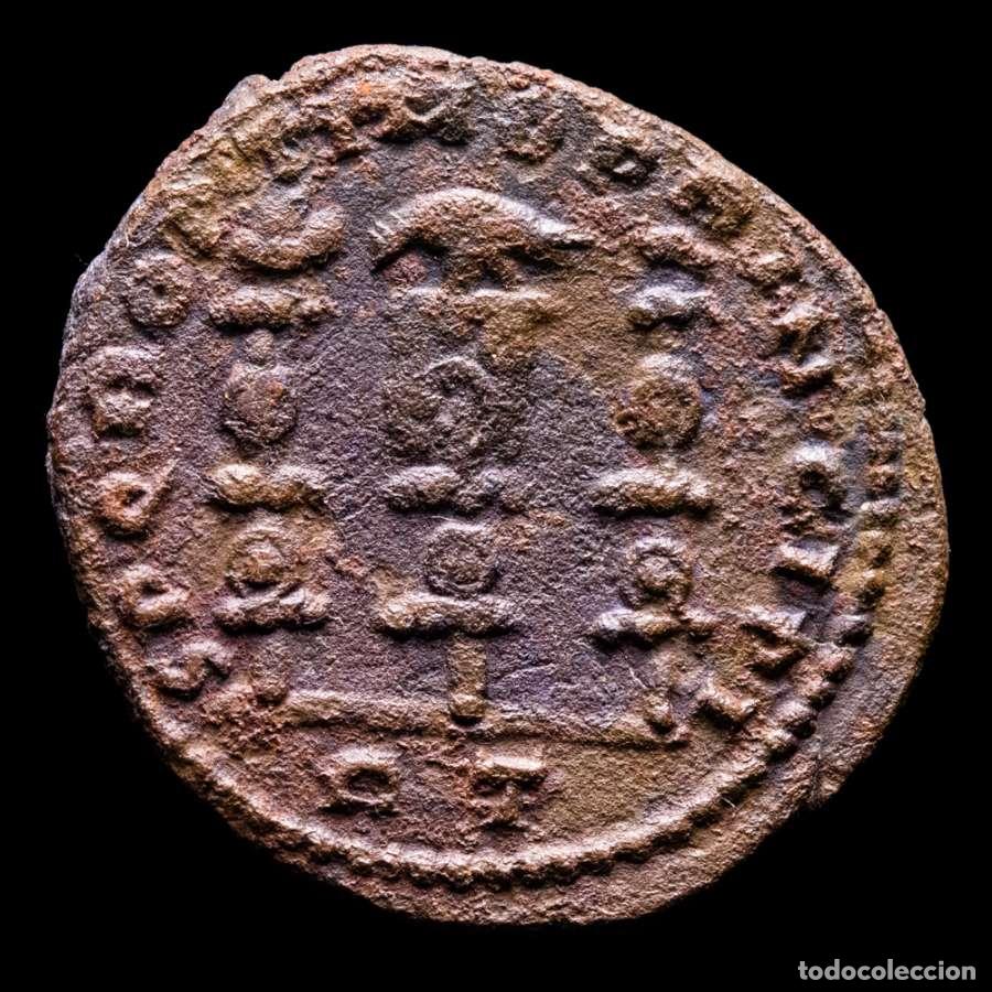 Monedas Imperio romano: Constantino I 312/313 d.C., Follis, Roma - SPQR OPTIMO PRINCIPI. RT
