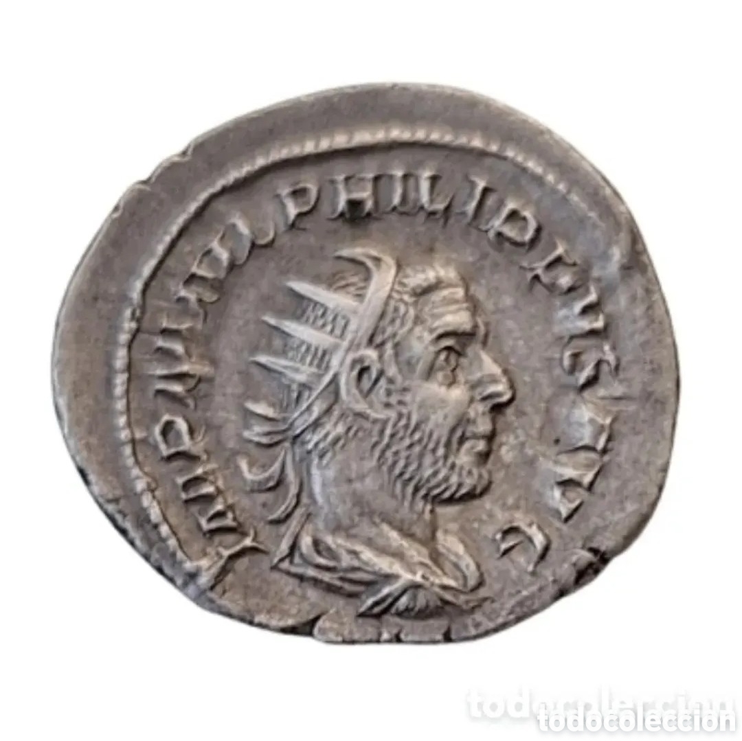 Monedas Imperio romano: Imperio romano. Filipo I El &Aacute;rabe 244-247 AD AR Antoniniano Imperio Romano ROMA.