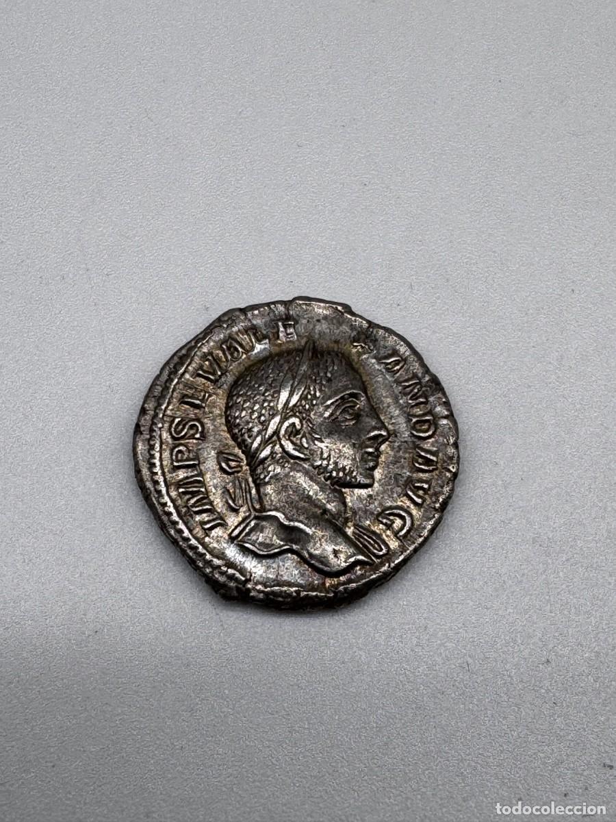 M&uuml;nzen R&ouml;misches Reich: MONEDA ROMANA ANTIGUA IMPERIO ROMANO ANTONINIANO DENARIO PLATA A IDENTIFICAR
