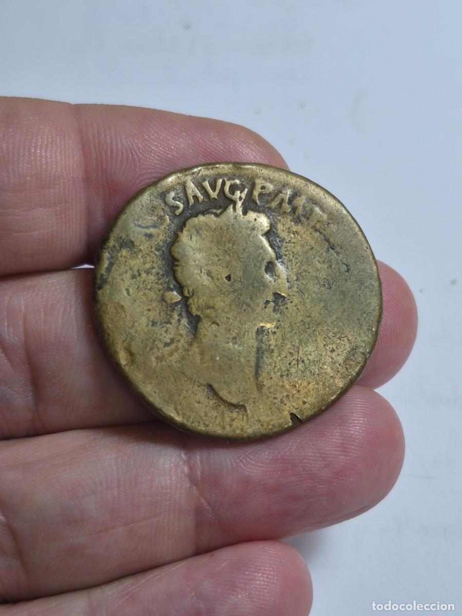 Monedas Imperio romano: NT/ SESTERCIO NERVA RE. FORTUNA ESCASO 19,51 grs (A1626)
