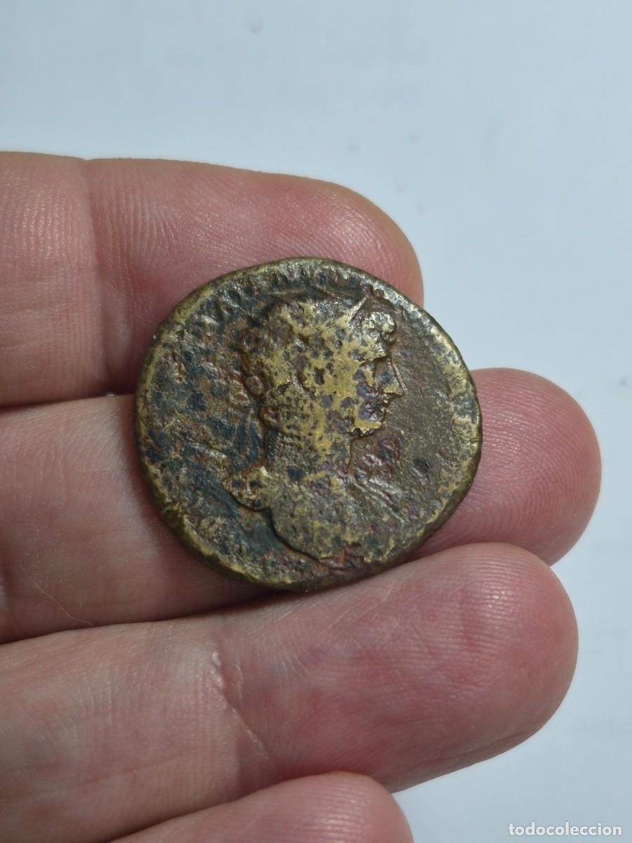 Monedas Imperio romano: NT/ DUPONDIO ADRIANO R/ FORTUNA 10,17 grs (A1629)