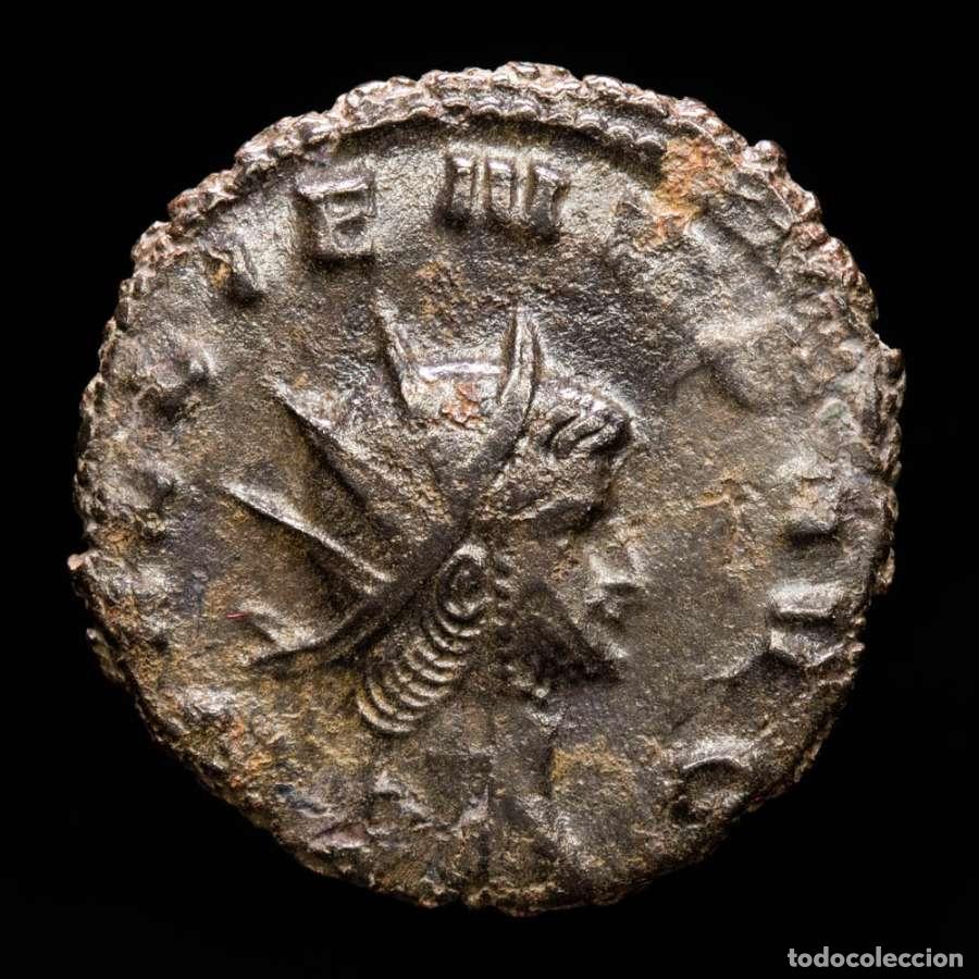 Monedas Imperio romano: Galieno (253-268 d.C.) Antoniniano de bronce, Roma. VIRTVS AVGVSTI 1