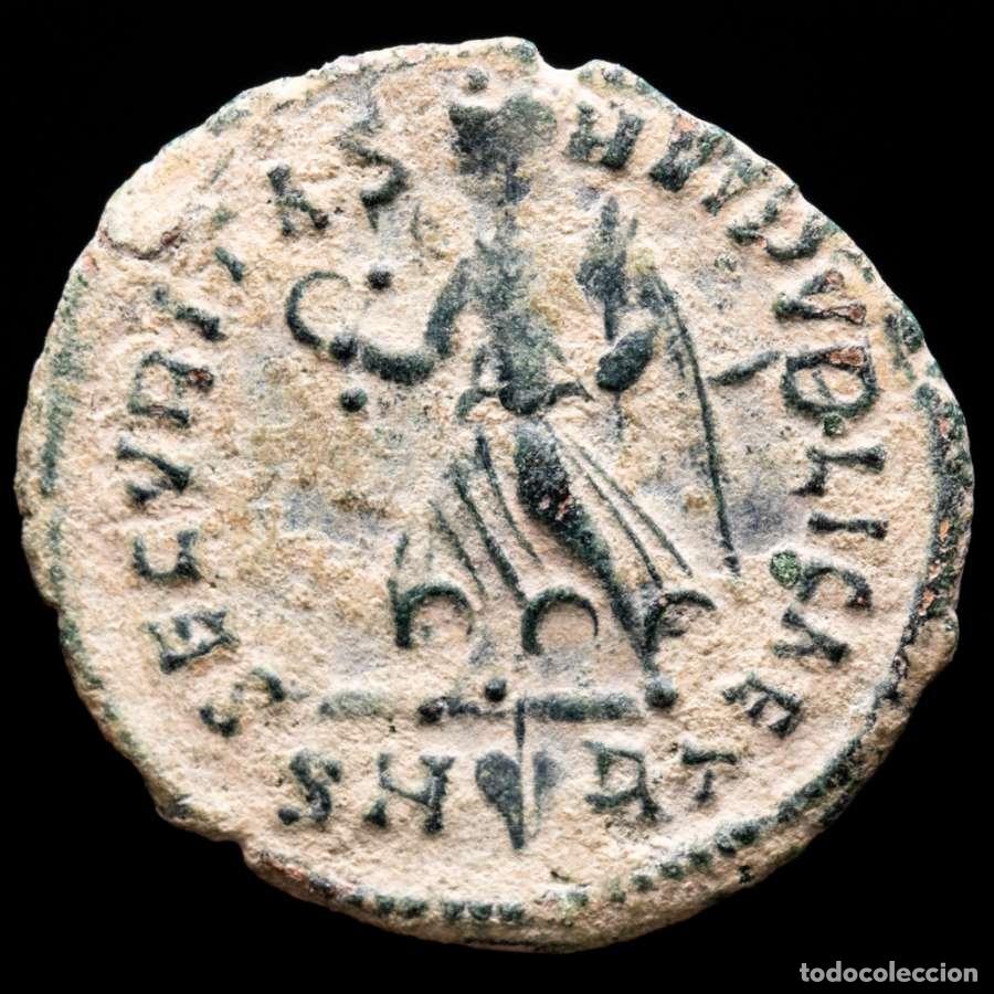 Monedas Imperio romano: Graciano 378-383 Centenional Roma SECVRITAS REIPVBLICAE / SM&hearts;RT