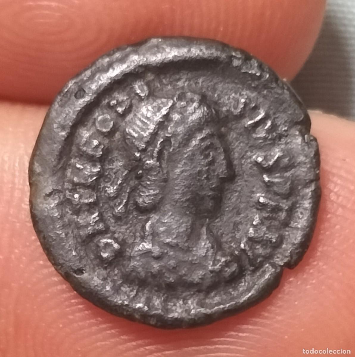 Monedas Imperio romano: Excelente Teodosio I (388-392) &AElig; Nummus. VICTORIA AVGGG. ASIS ( SISCIA)