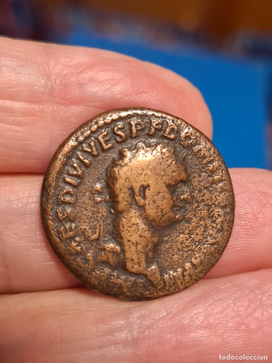 M&uuml;nzen R&ouml;misches Reich: MONEDA DE UN AS DE DOMICIANO (81-96) MUY BONITA, RARA AS&Iacute;