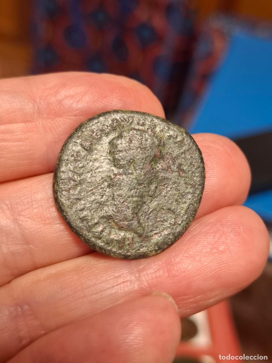 Monedas Imperio romano: MONEDA DE UN DUPONDIO DE NERVA (96-98) RARO