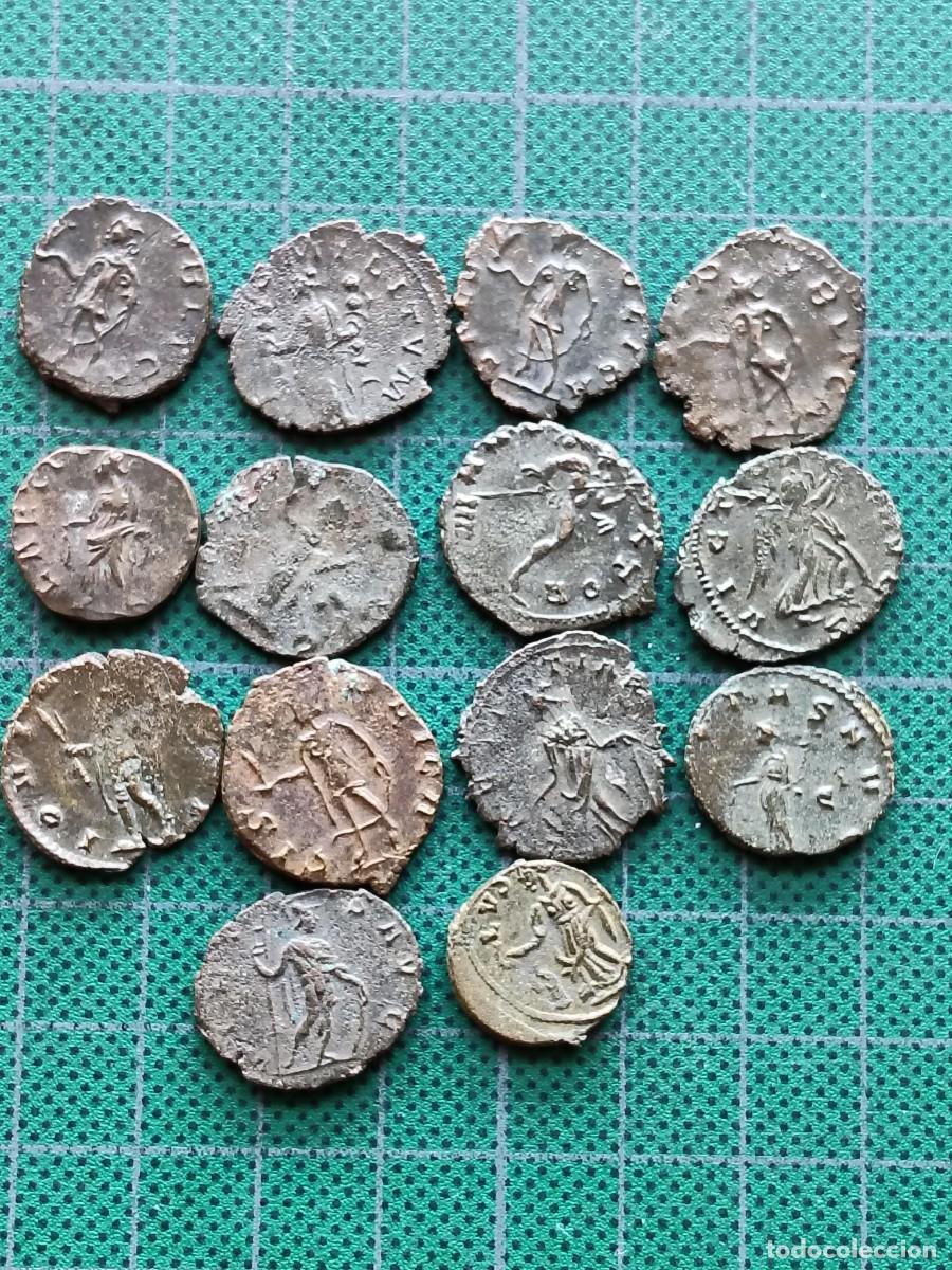 Monedas Imperio romano: ROMA: 14 ANTONINIANOS - SIGLO III - Foto 2