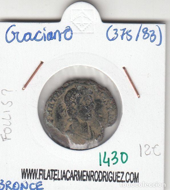 M&uuml;nzen R&ouml;misches Reich: CRE1430 MONEDA ROMANA Ae2 de Ceca Incierta Graciano/Reparatio Reipub 375-383