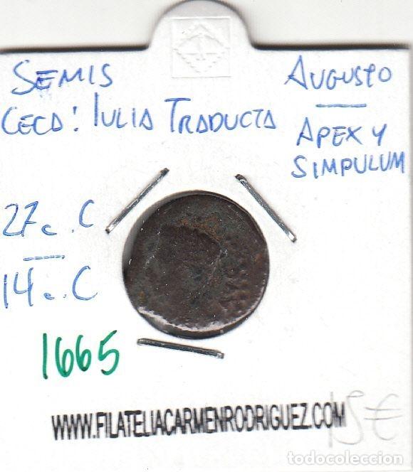 M&uuml;nzen R&ouml;misches Reich: CRE1665 MOMEDA Semis Iulia Traducta Augusto 27 a.C-14 a.C