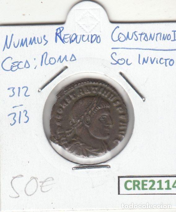 M&uuml;nzen R&ouml;misches Reich: CRE2114 MONEDA ROMANA NUMMUS REDUCIDO CONSTANTINO I VER DESCRIPCION EN FOTO
