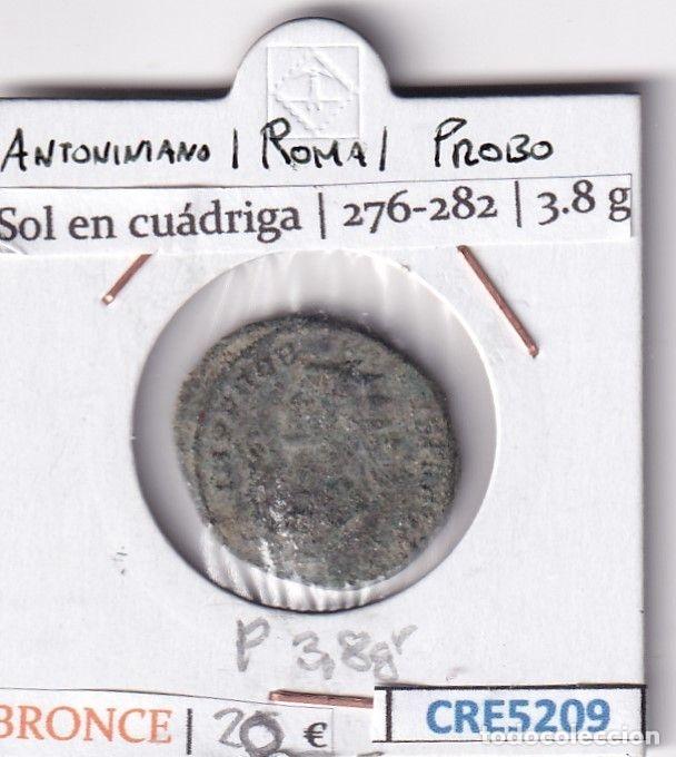 M&uuml;nzen R&ouml;misches Reich: CRE5209 MONEDA ROMANA ANTONINIANO PROBO BRONCE