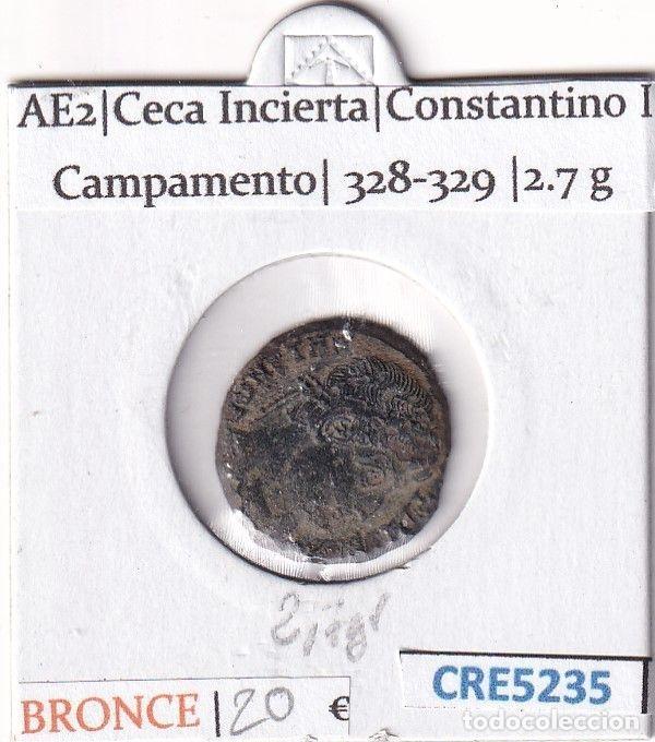 M&uuml;nzen R&ouml;misches Reich: CRE5235 MONEDA ROMANA AE2 CECA INCIERTA CONSTANTINO I BRONCE