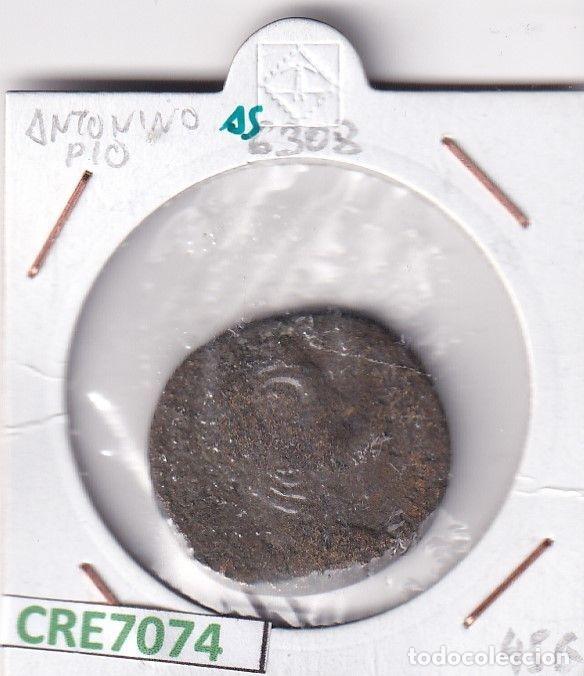 M&uuml;nzen R&ouml;misches Reich: CRE7074 MONEDA ROMANA AS ANTONINO PIO
