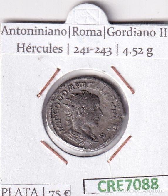 Roman Empire Coins: CRE7088 MONEDA ANTONINIANO ROMA GORDIANO III HERCULES 241-243
