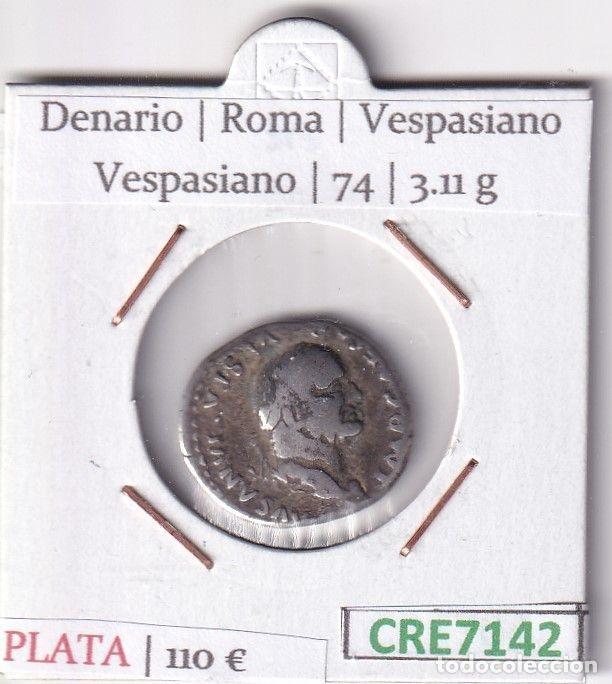 Monnaies Empire Romain: CRE7142 MONEDA DENARIO ROMA VESPASIANO VESPASIANO 74 (DESCRIP. EN FOTOS)