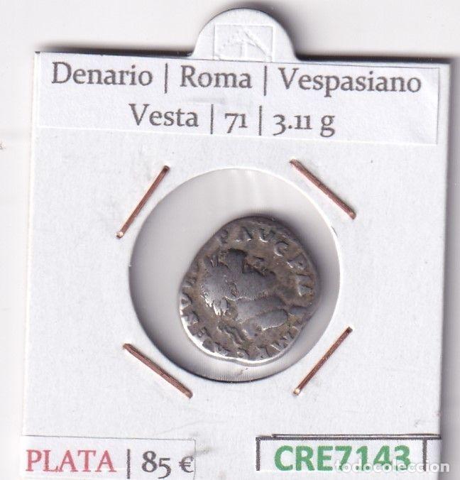 Monnaies Empire Romain: CRE7143 MONEDA DENARIO ROMA VESPASIANO VESTA 71 (DESCRIP. EN FOTOS)