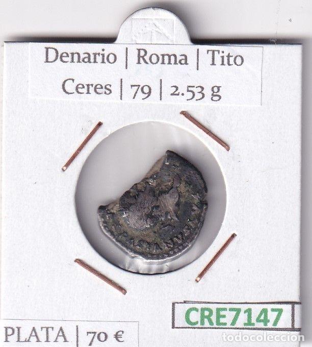 Monnaies Empire Romain: CRE7147 MONEDA DENARIO ROMA TITO CERES 79 (DESCRIP. EN FOTOS)