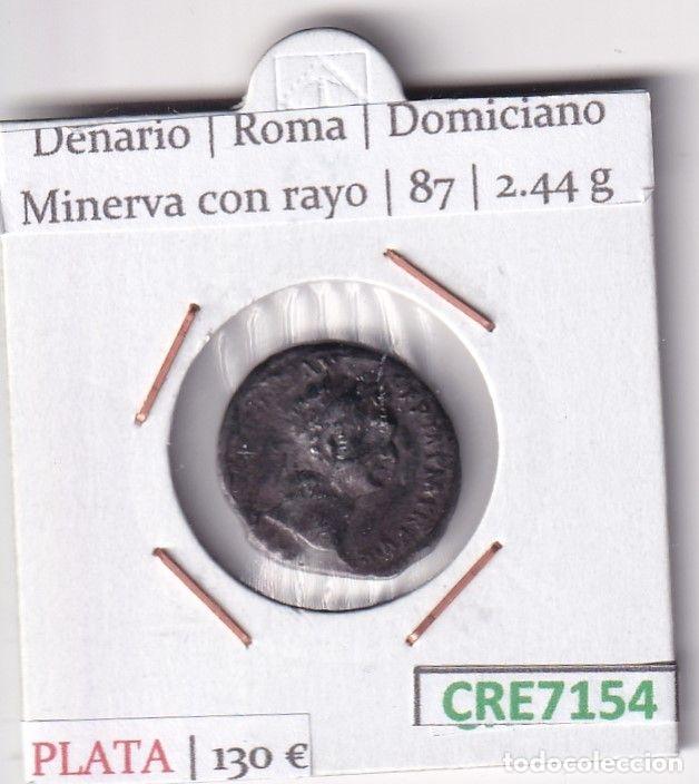 Monete Impero Romano: CRE7154 MONEDA DENARIO ROMA DOMICIANO MINERVA CON RAYO 87