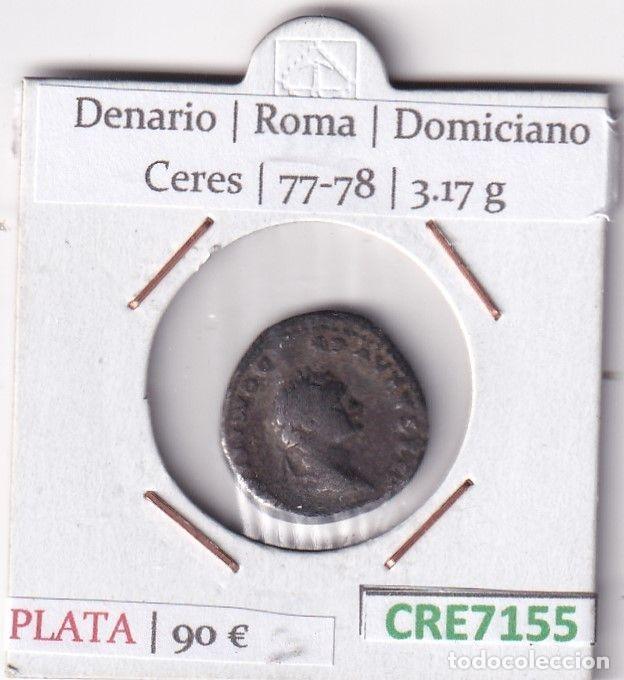 Monete Impero Romano: CRE7155 MONEDA DENARIO ROMA DOMICIANO CERES 77-78 (DESCRIP. EN FOTOS)