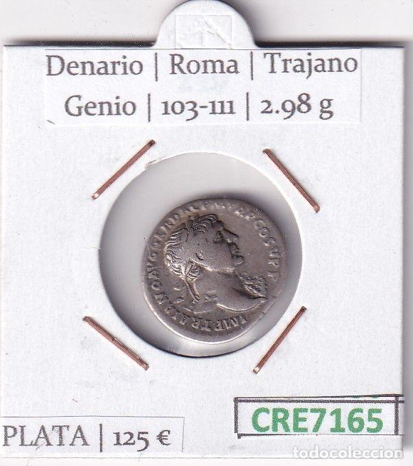 Monete Impero Romano: CRE7165 MONEDA DENARIO ROMA TRAJANO GENIO 103-111 (DESCRIP. EN FOTOS)