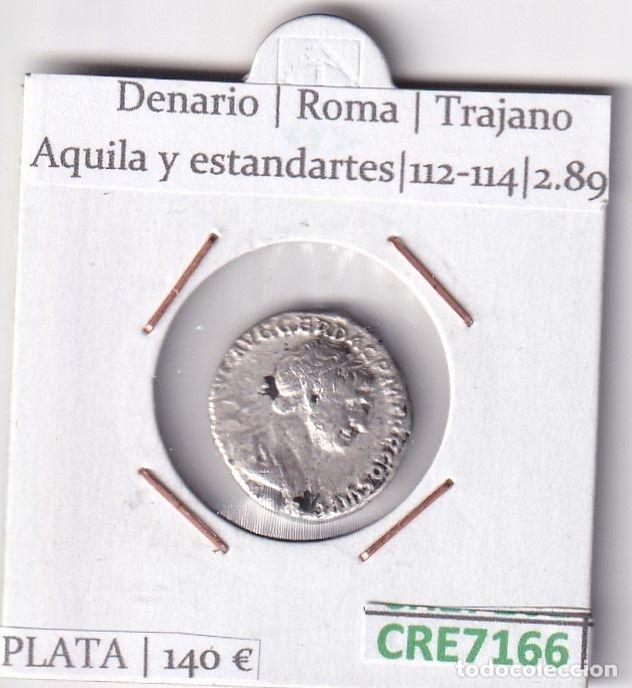 Monete Impero Romano: CRE7166 MONEDA DENARIO ROMA TRAJANO AQUILA Y ESTANDARTES 112-114