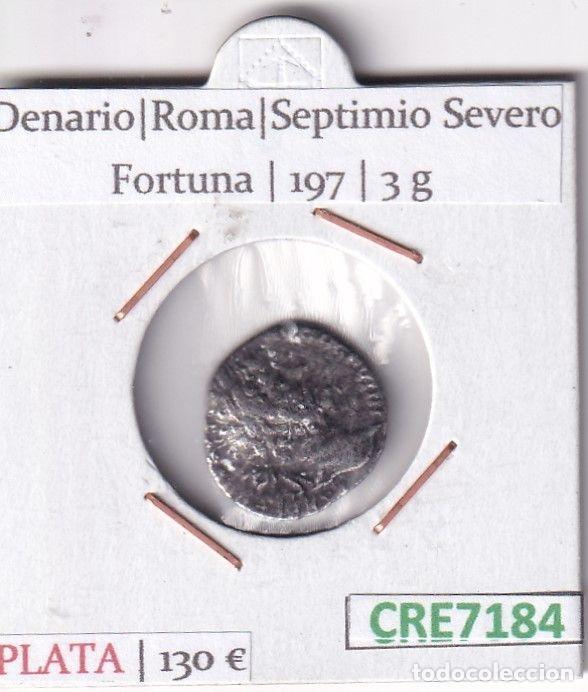 Monete Impero Romano: CRE7184 MONEDA DENARIO ROMA SEPTIMIO SEVERO FORTUNA 197 (DESCRIP. EN FOTOS)