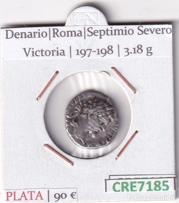 Monete Impero Romano: CRE7185 MONEDA DENARIO ROMA SEPTIMIO SEVERO VICTORIA 197-198