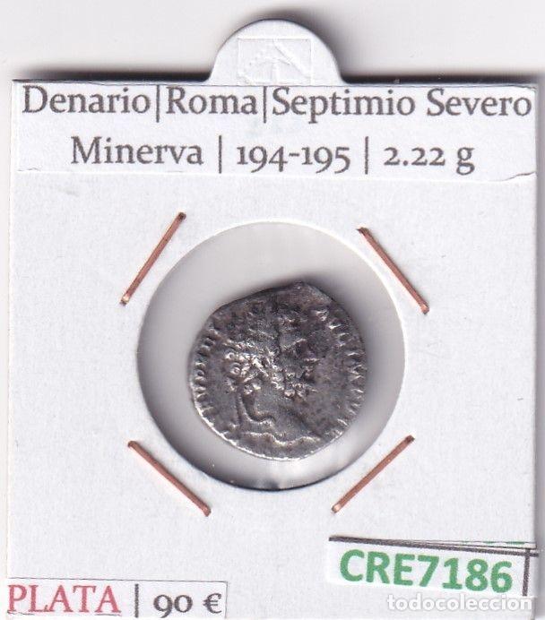 Monete Impero Romano: CRE7186 MONEDA DENARIO ROMA SEPTIMIO SEVERO MINERVA 194-195