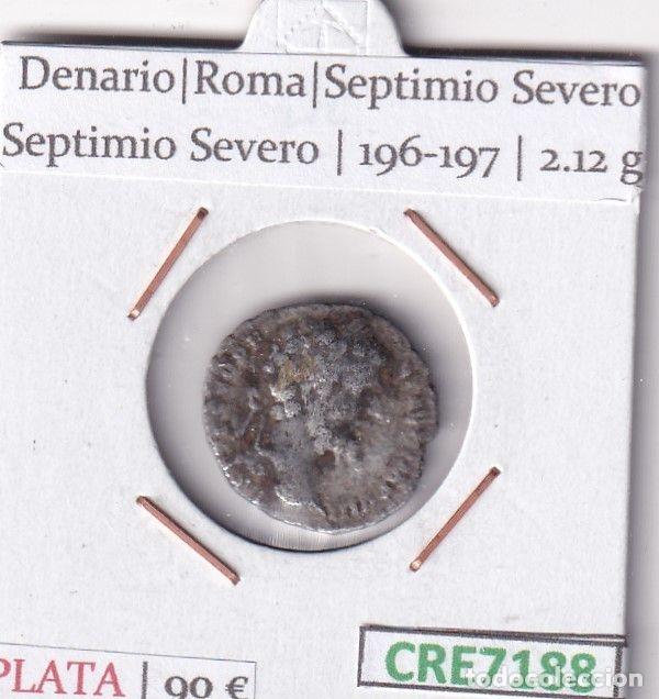 Monete Impero Romano: CRE7188 MONEDA DENARIO ROMA SEPTIMIO SEVERO SEPTIMIO SEVERO 196-197