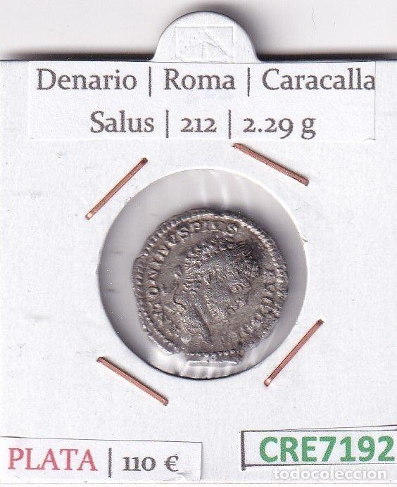 Monete Impero Romano: CRE7192 MONEDA DENARIO ROMA CARACALLA SALUS 212 (DESCRIP. EN FOTOS)