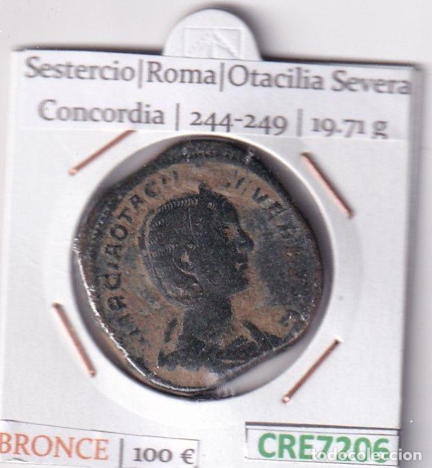 Monnaies Empire Romain: CRE7206 MONEDA SESTERCIO ROMA OTACILIA SEVERA CONCORDIA 244-249