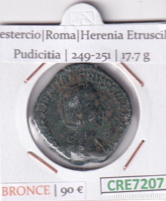 Monnaies Empire Romain: CRE7207 MONEDA SESTERCIO ROMA HERENIA ETRUSCILA PUDICITIA 249-251