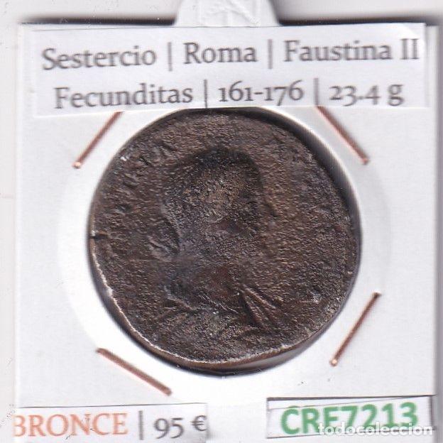 Monnaies Empire Romain: CRE7213 MONEDA SESTERCIO ROMA FAUSTINA II FECUNDITAS 161-176 (DESCRIP. EN FOTOS)