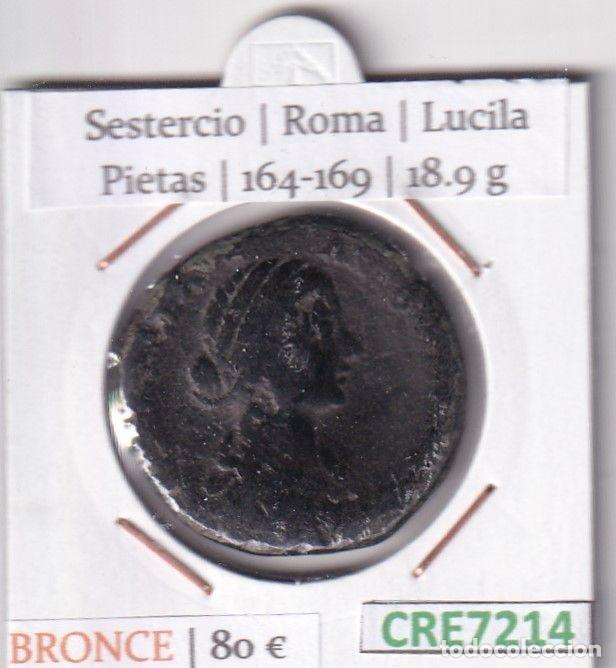 Monnaies Empire Romain: CRE7214 MONEDA SESTERCIO ROMA LUCILA PIETAS 164-169 (DESCRIP. EN FOTOS)